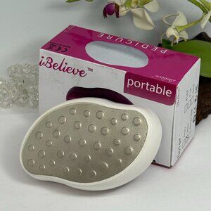 IBelieve Portable Pedicure Callus Remover Foot File - White - New in Box